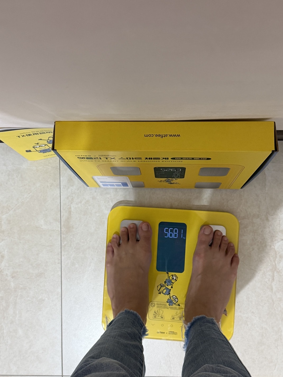 ｜atflee｜全家人每天都站在TX智慧體脂計上維持身體健康！超可愛小小兵聯名款的智慧體重計開箱